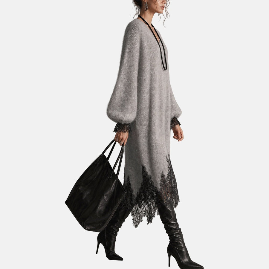 Mireille | Robe en maille pailletée