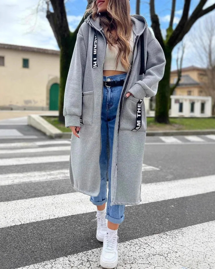 Marie-Claire™ | Sweat à capuche long et élégant