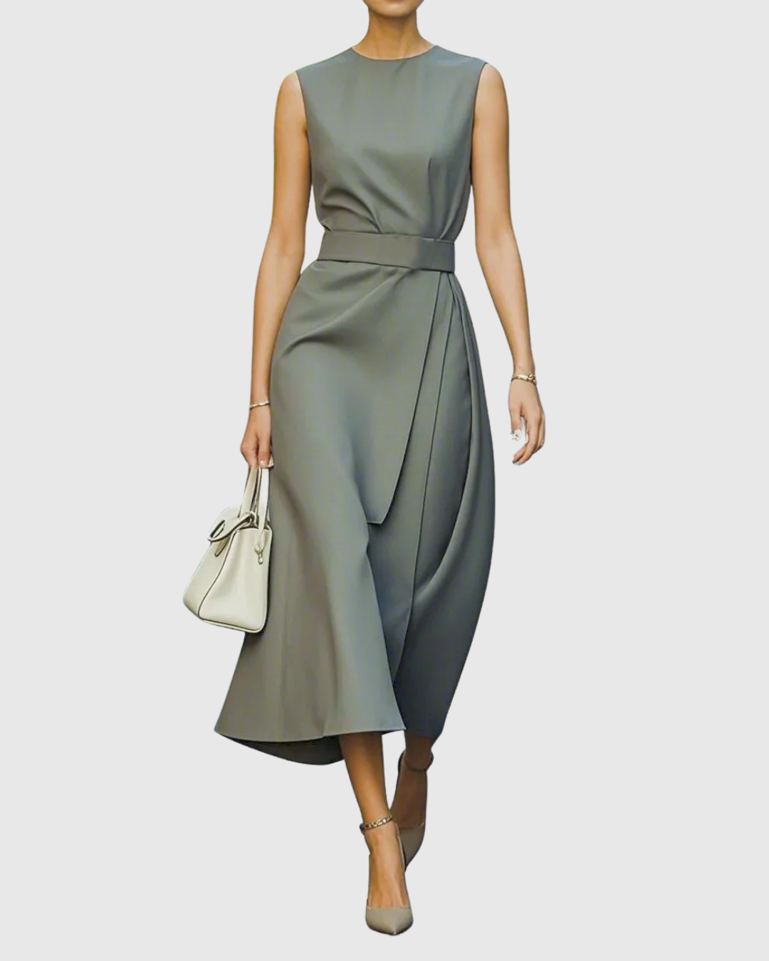 Clarimond | Women's Elegant Round Neck Dress