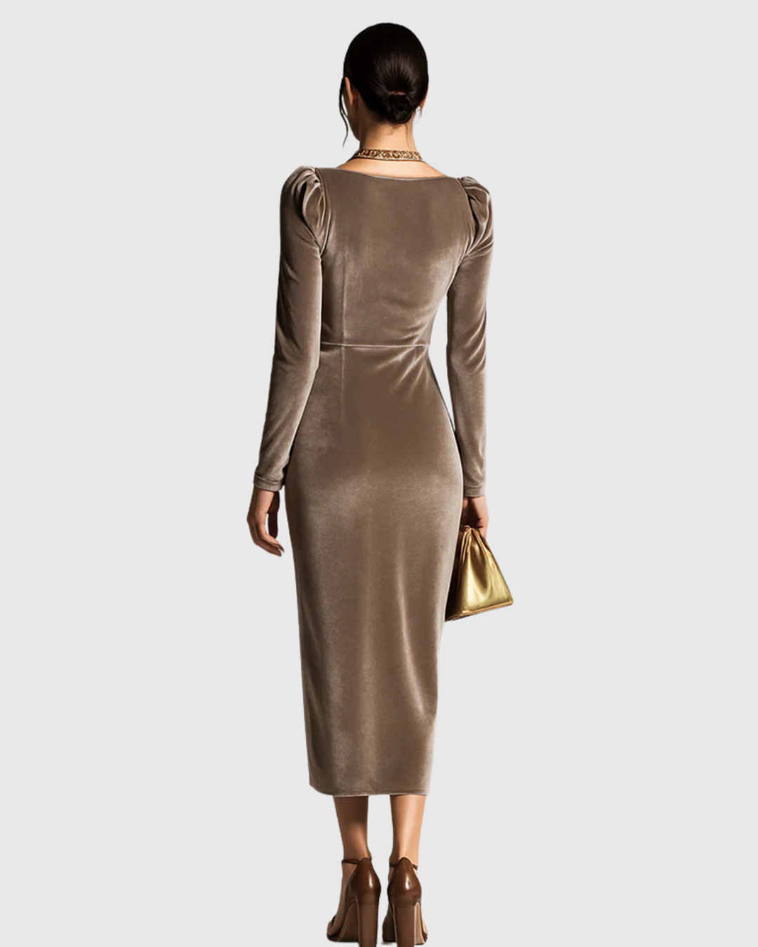Eadoline | Women's Elegant Pleated Midi Dress