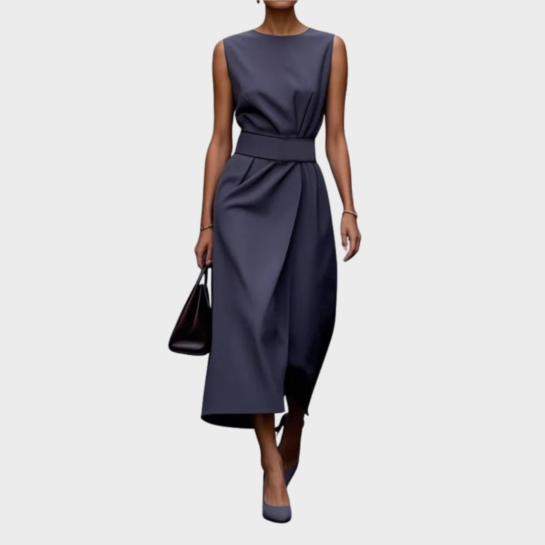 Clarimond | Women's Elegant Round Neck Dress