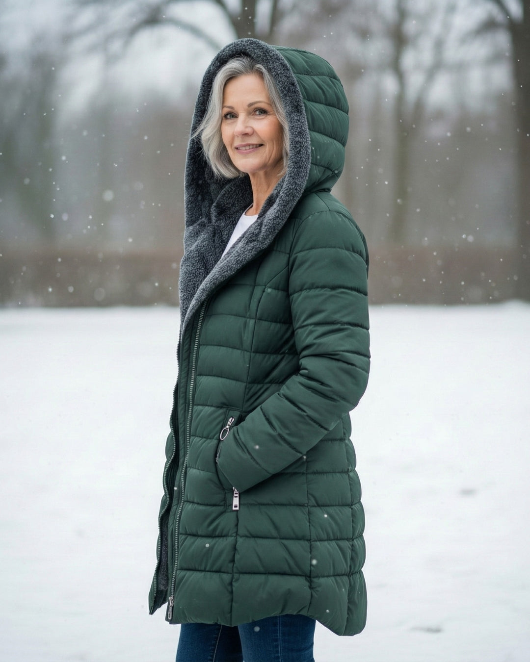 Marguerite™ — Veste matelassée chaude confortable élégante