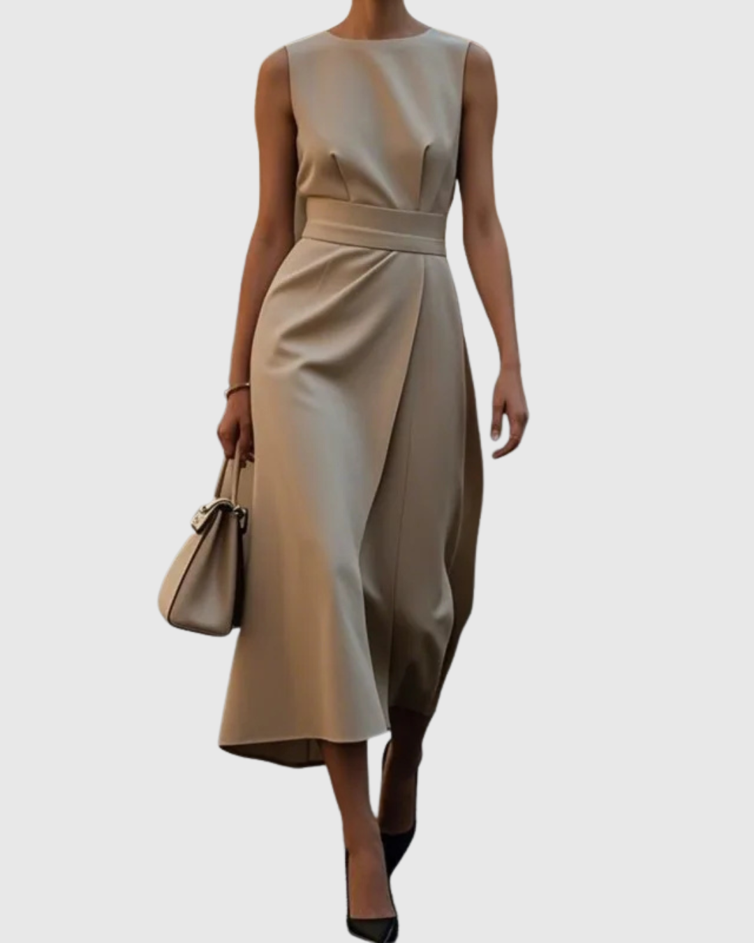 Clarimond | Women's Elegant Round Neck Dress