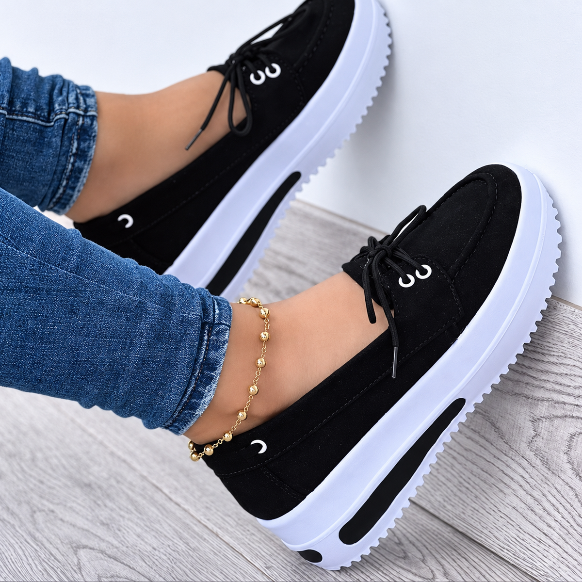 Baskets de Luxe à Lacets