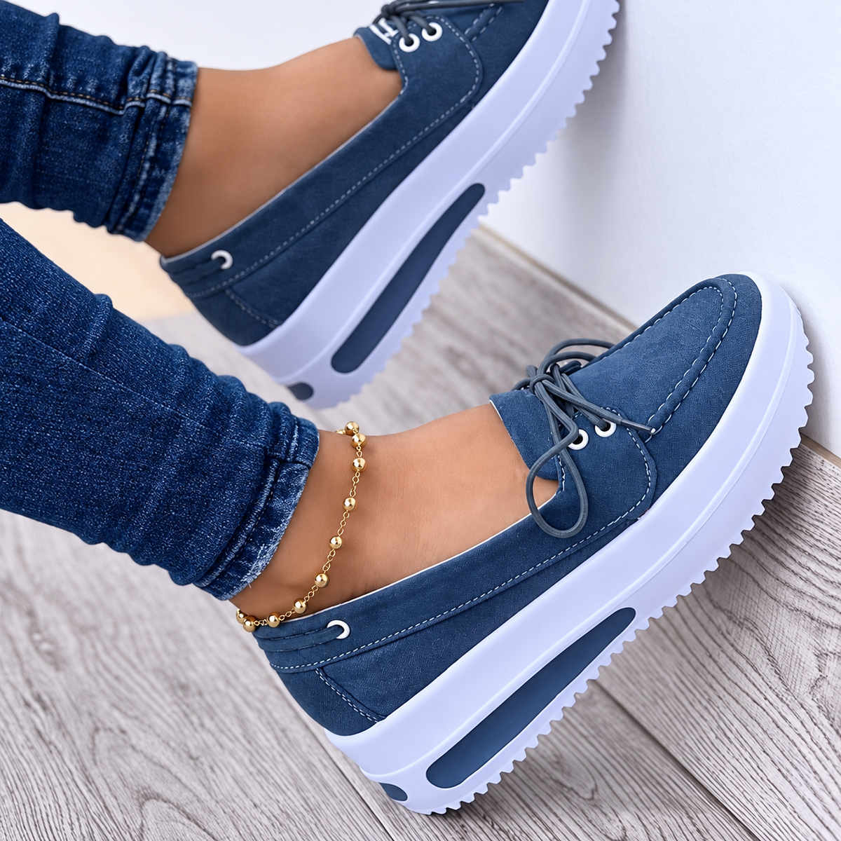 Baskets de Luxe à Lacets