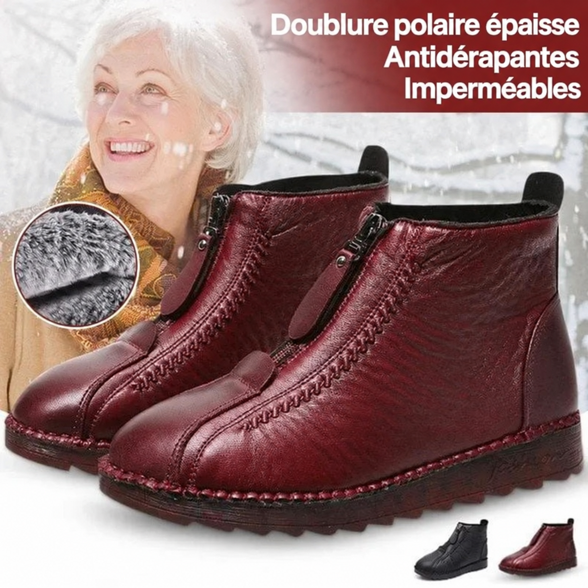 Camille™ | Bottines d’Hiver Chaudes et Confortables