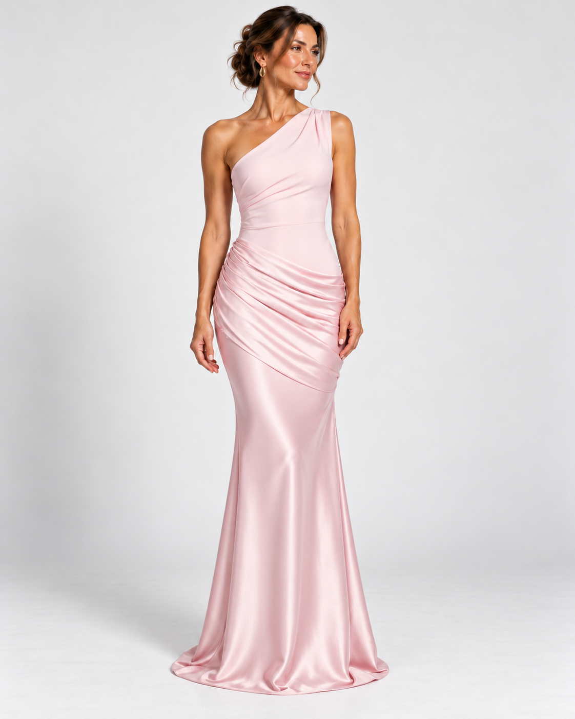 Natasha | Robe Longue Drapée Asymétrique
