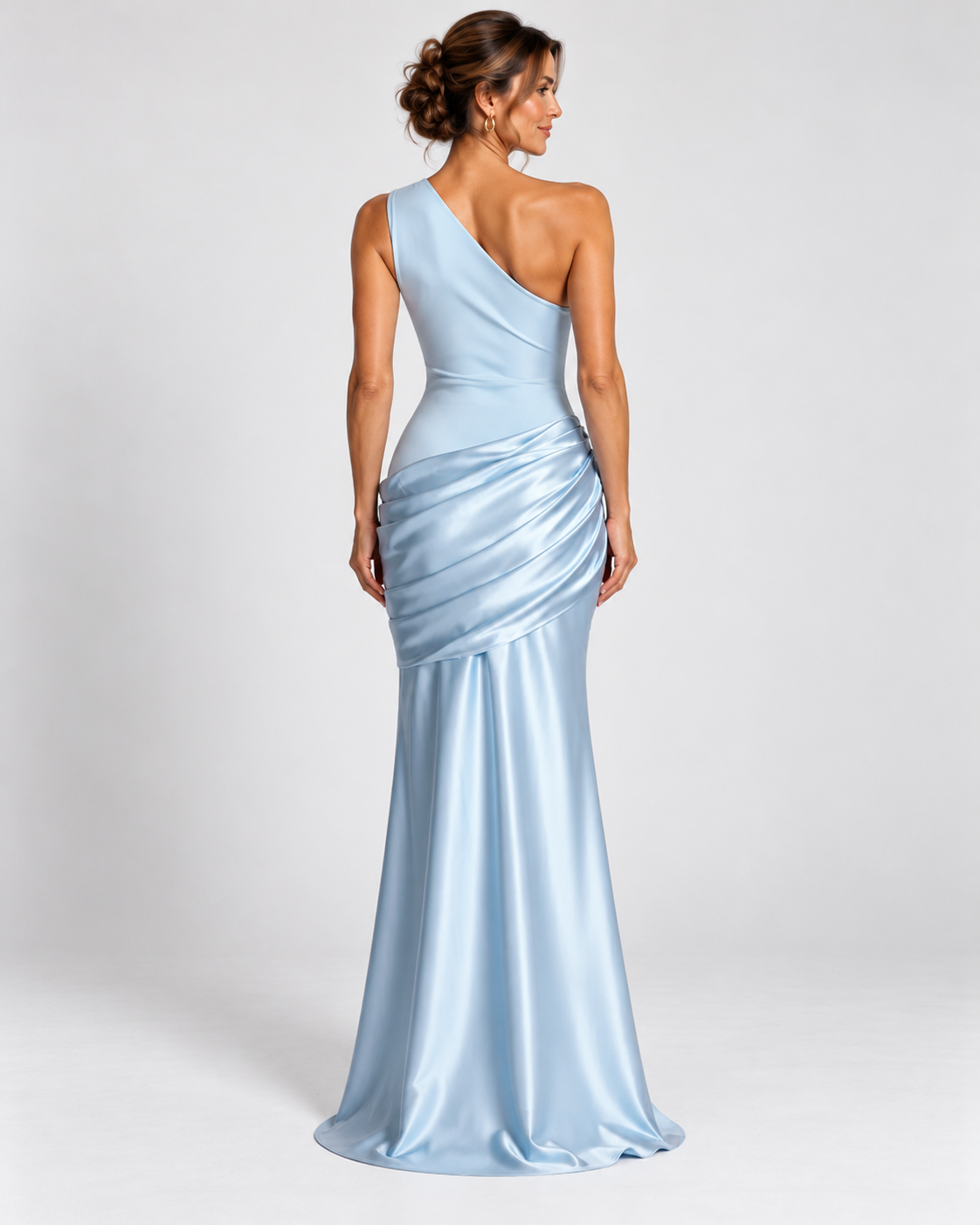Natasha | Robe Longue Drapée Asymétrique