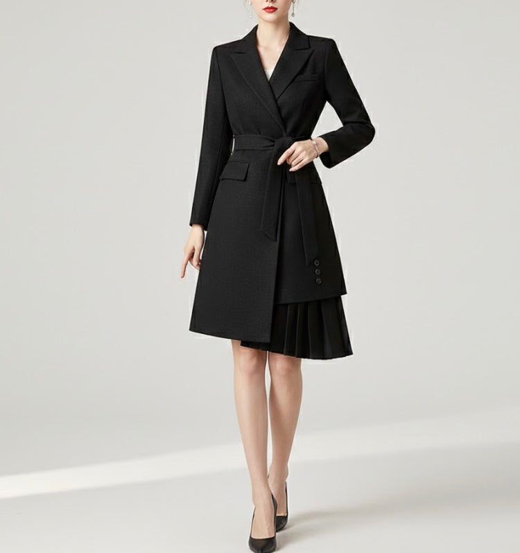 Élodianne™ – Le manteau ceinturé qui allie élégance et modernité