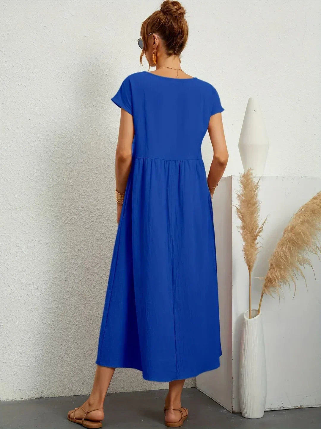 Gabrielle™ - Robe midi fluide élégance intemporelle