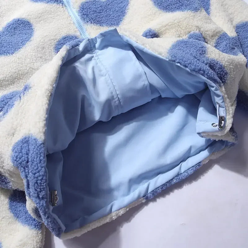 Katharina™ | Veste Réversible à Cœur – Élégance et Douceur Polyvalente