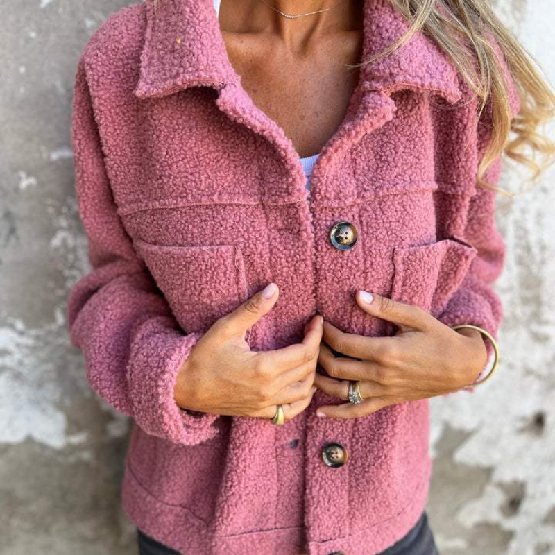 Ariane | Veste en fausse fourrure douce à boutons