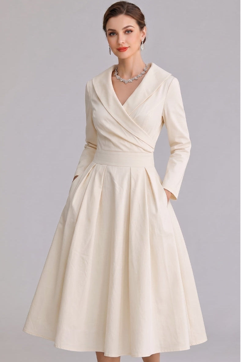 Yan | Women's Elegant Midi Dress