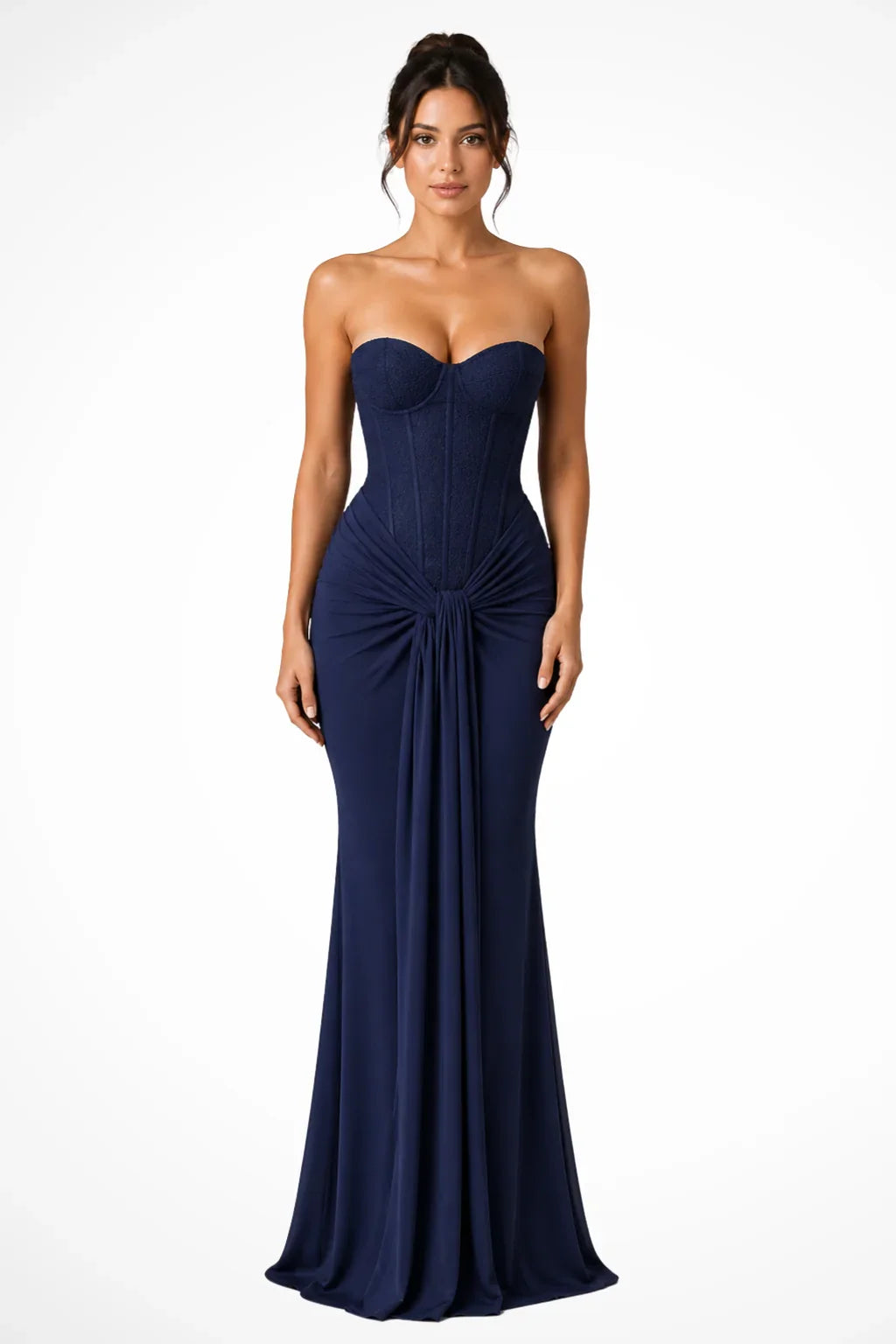 Jocelyn | Strapless Corset Wedding Guest Maxi Dress