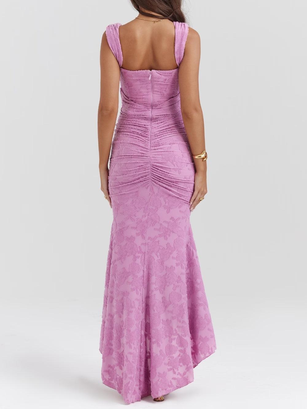 Sarah | Robe Longue Fleurie Corsetée