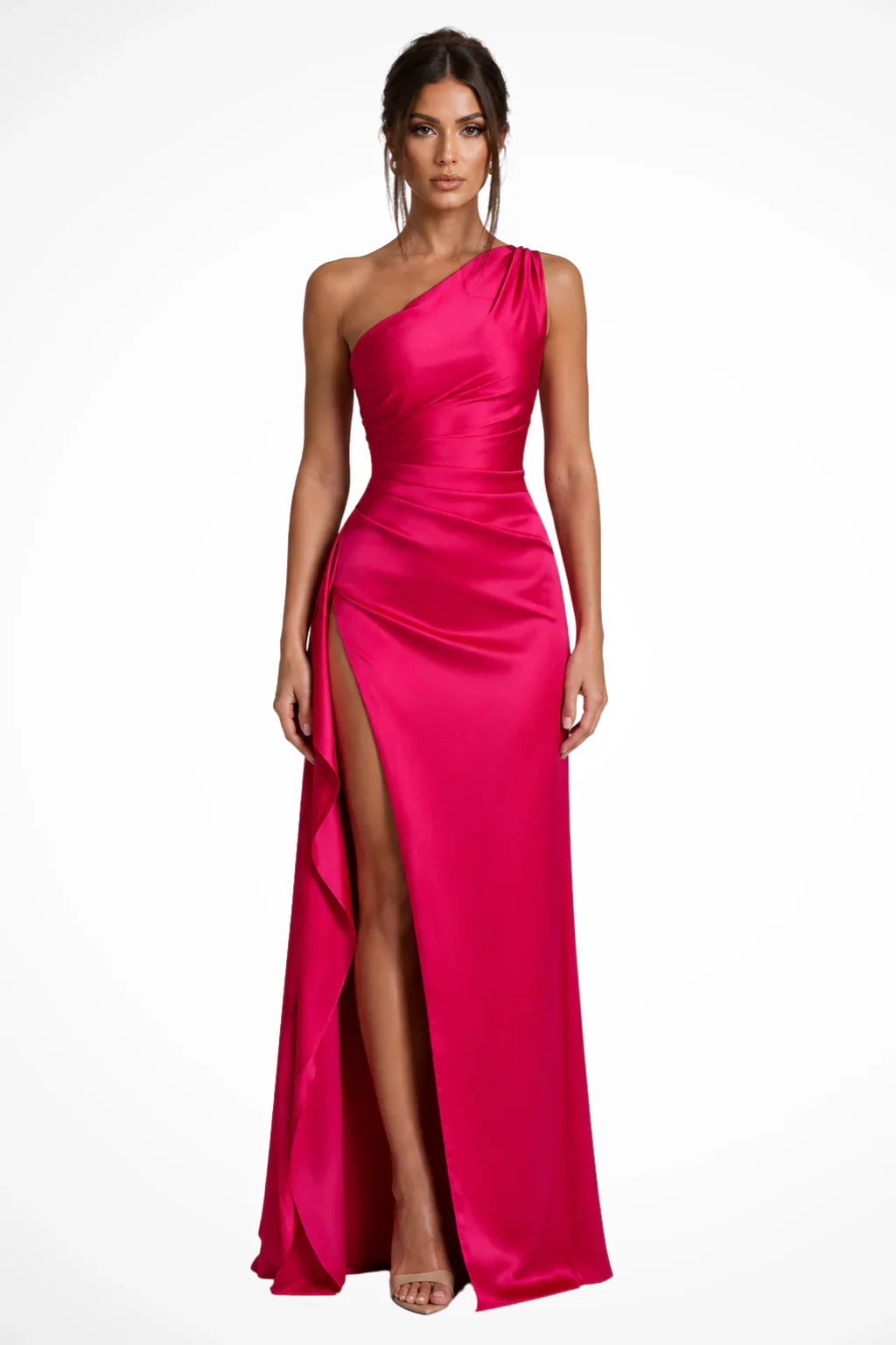 Sian | Robe Longue à Fente et Volants