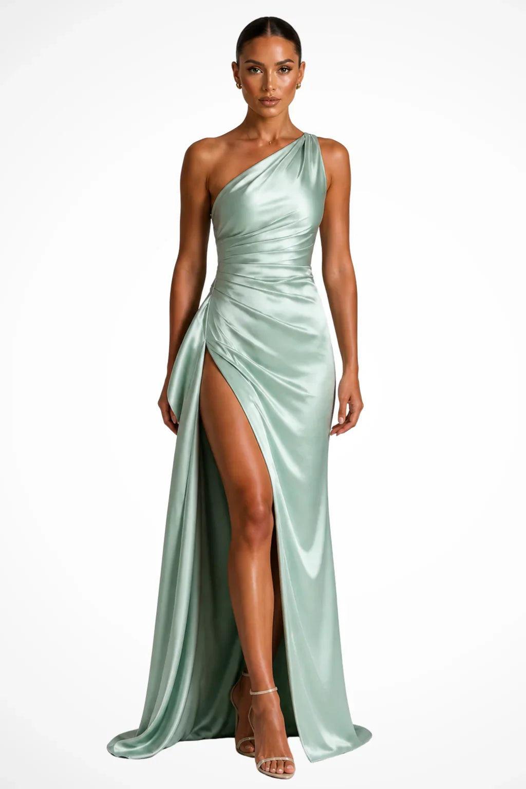Sian | Robe Longue à Fente et Volants