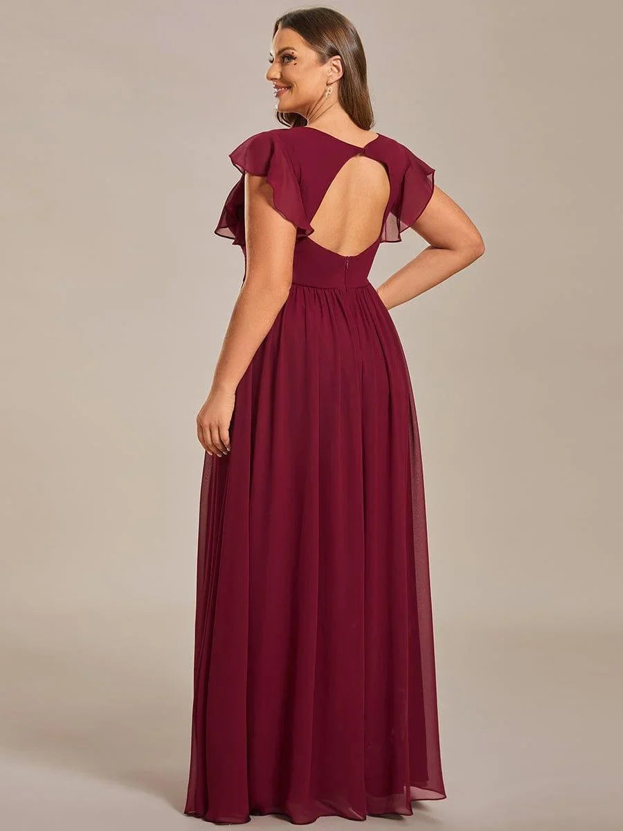 Robe Longue en Mousseline Dos Nu