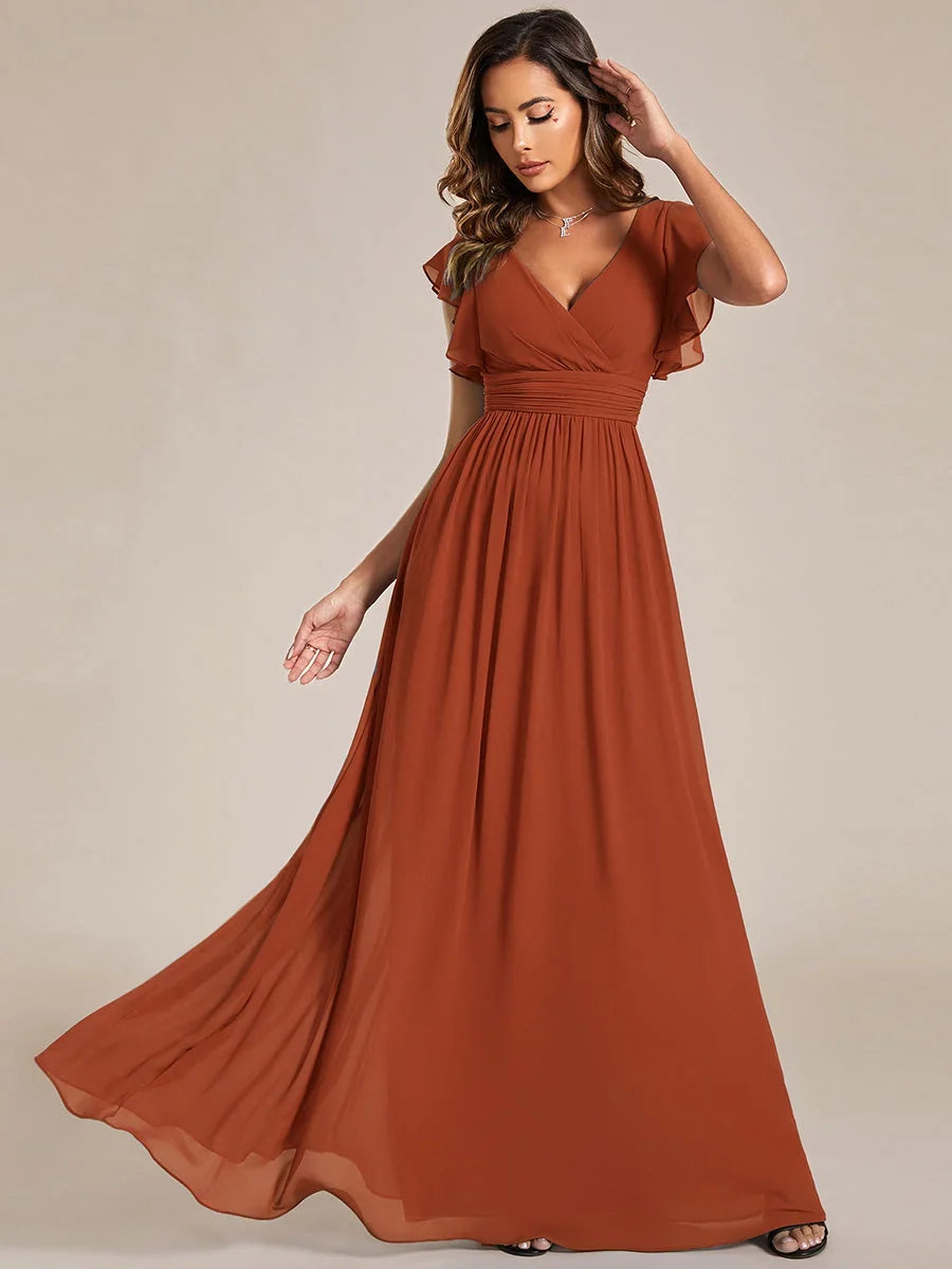 Robe Longue en Mousseline Dos Nu