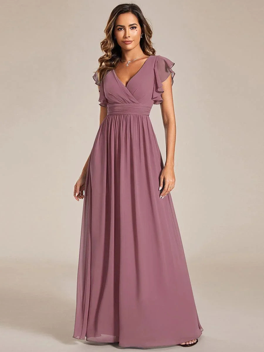 Robe Longue en Mousseline Dos Nu