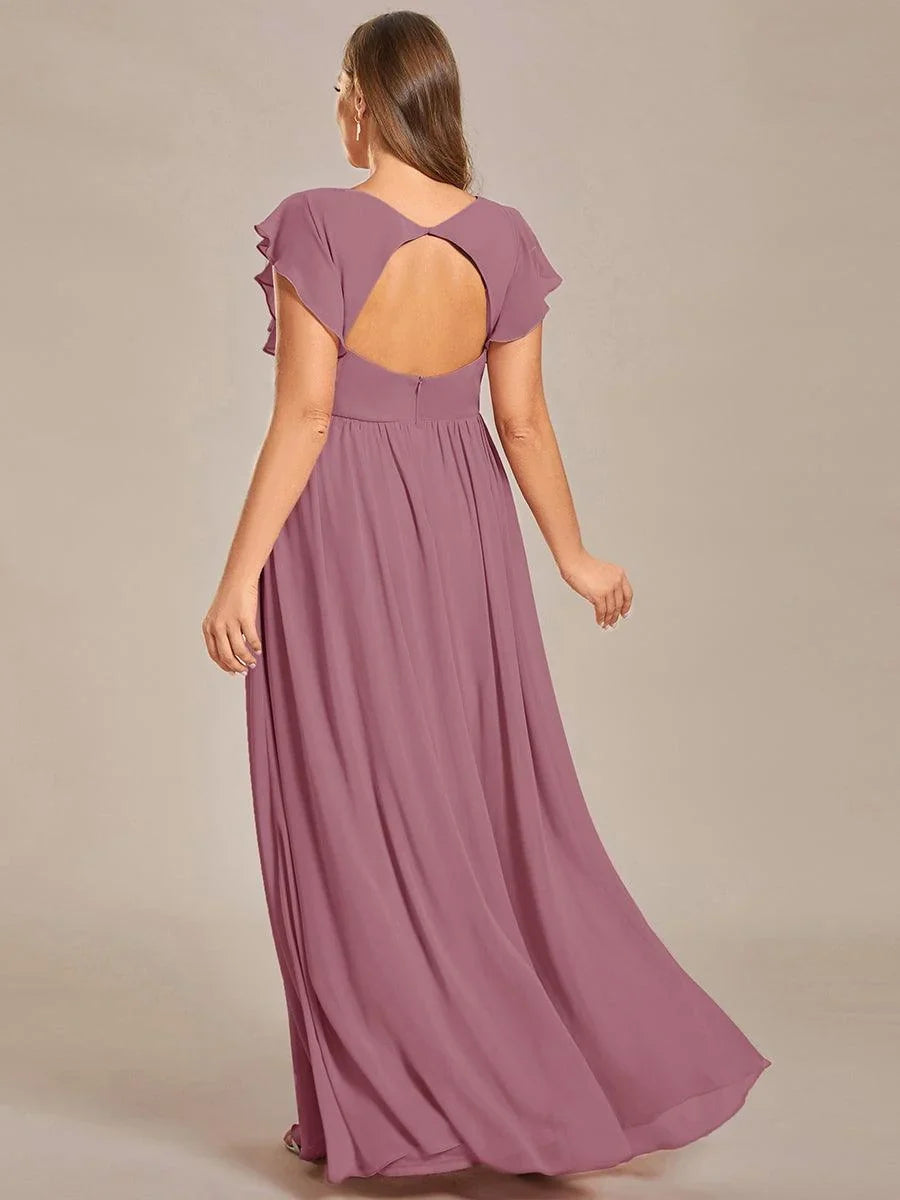 Robe Longue en Mousseline Dos Nu