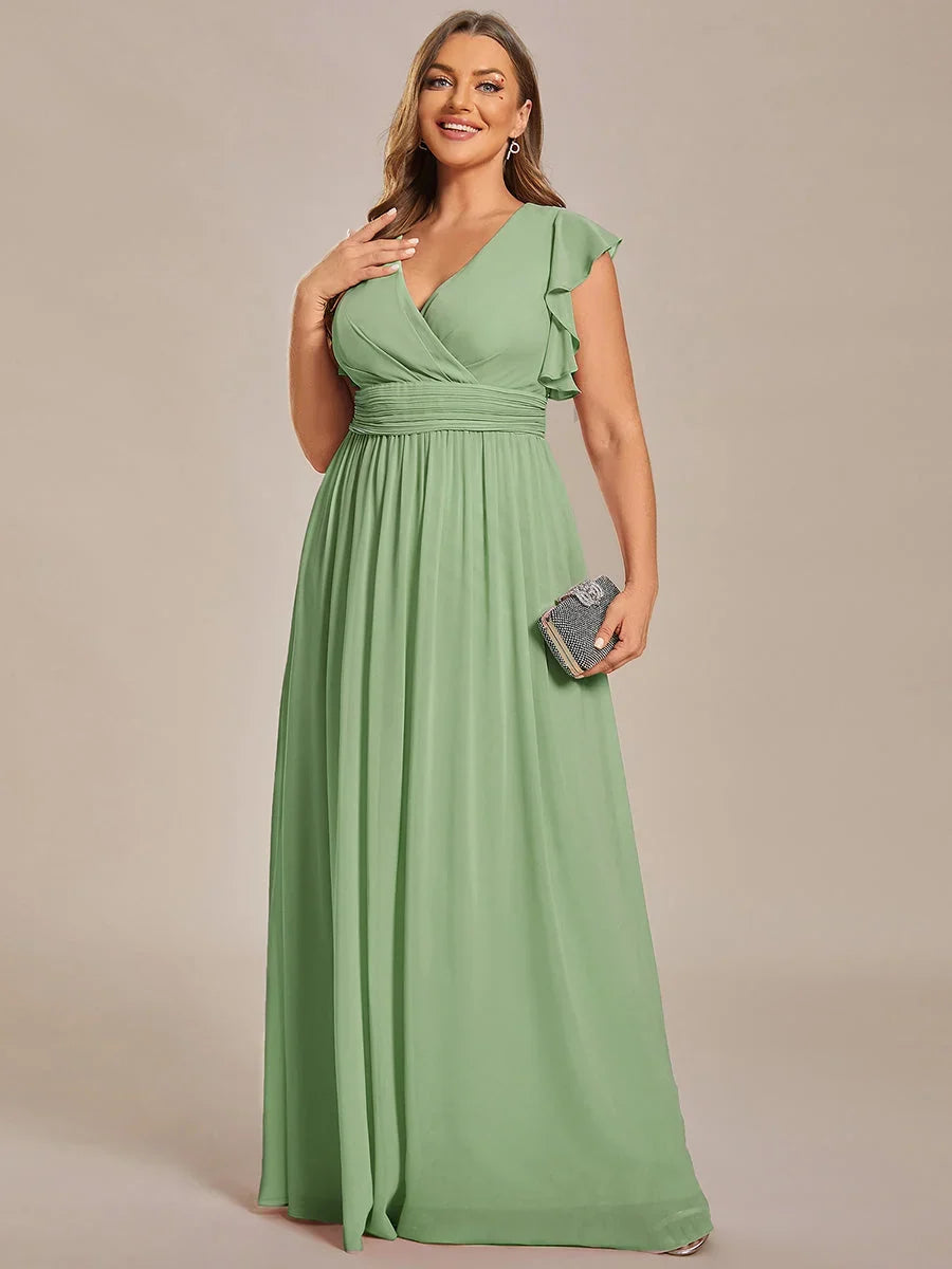 Robe Longue en Mousseline Dos Nu