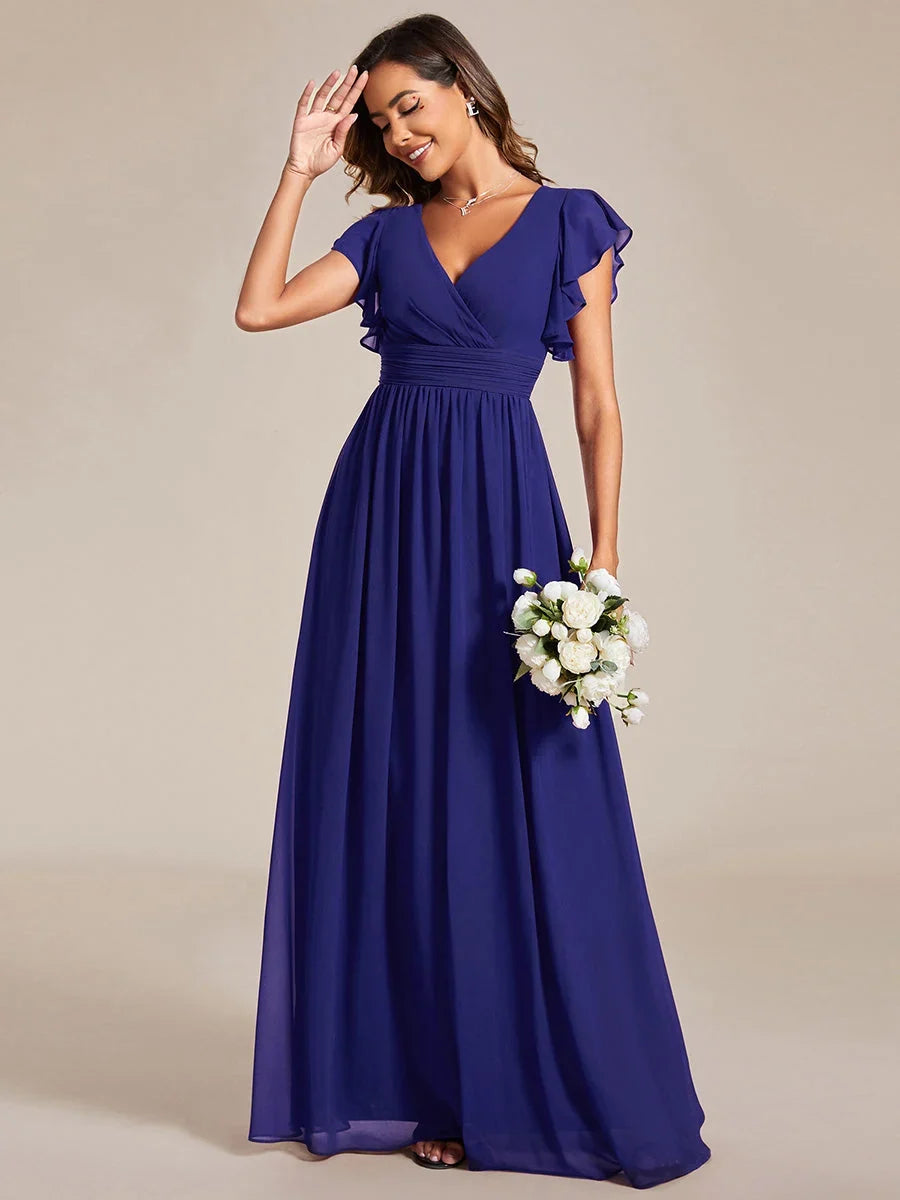 Robe Longue en Mousseline Dos Nu