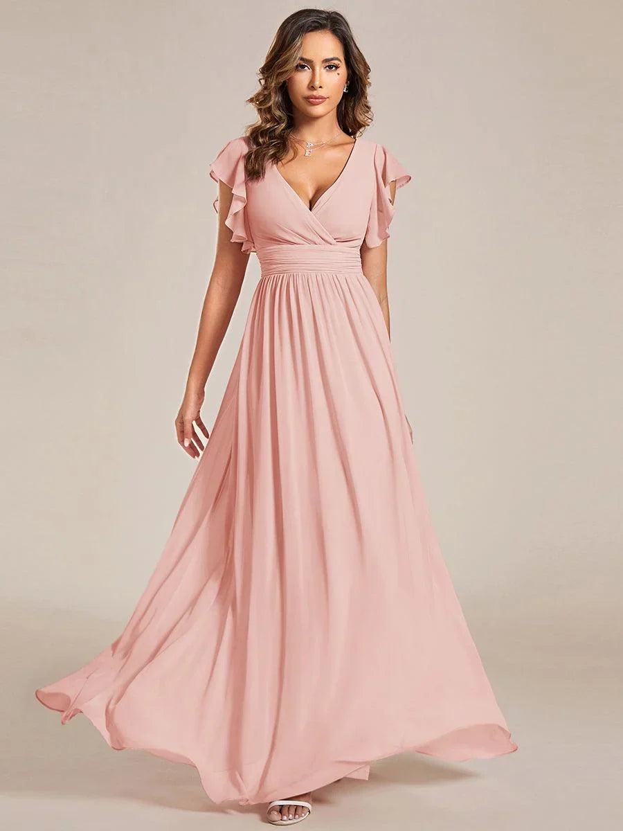 Robe Longue en Mousseline Dos Nu