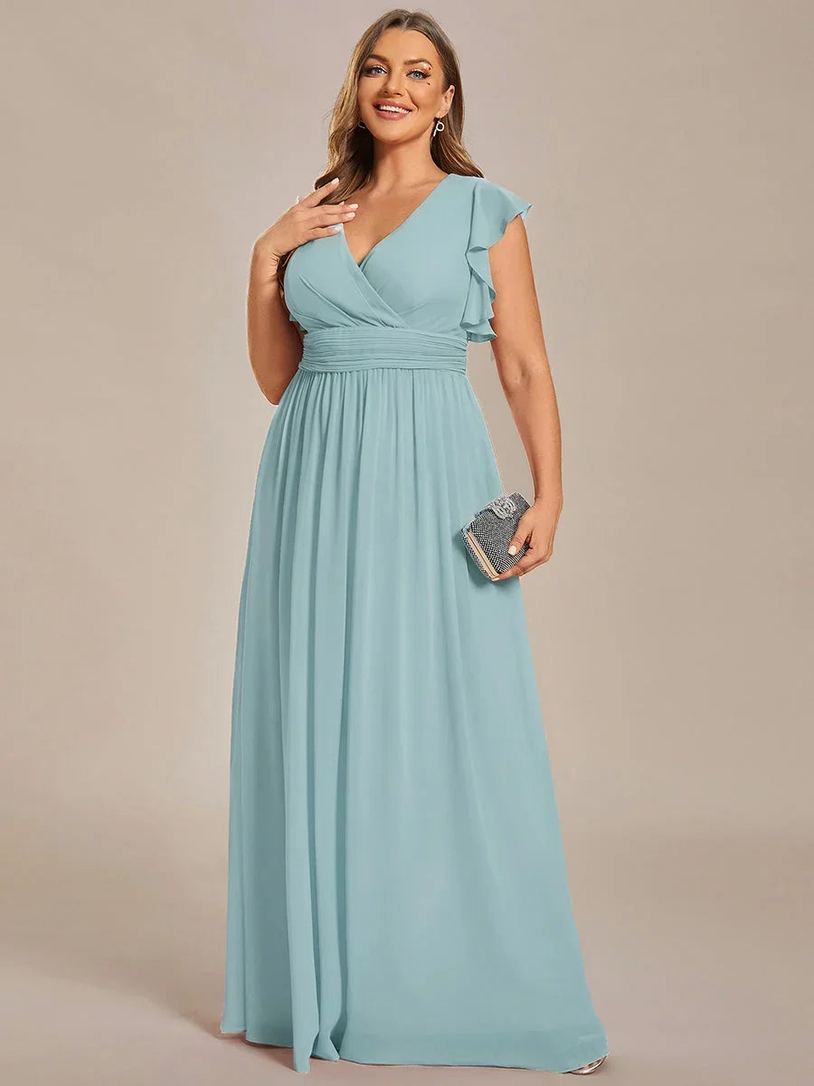 Robe Longue en Mousseline Dos Nu