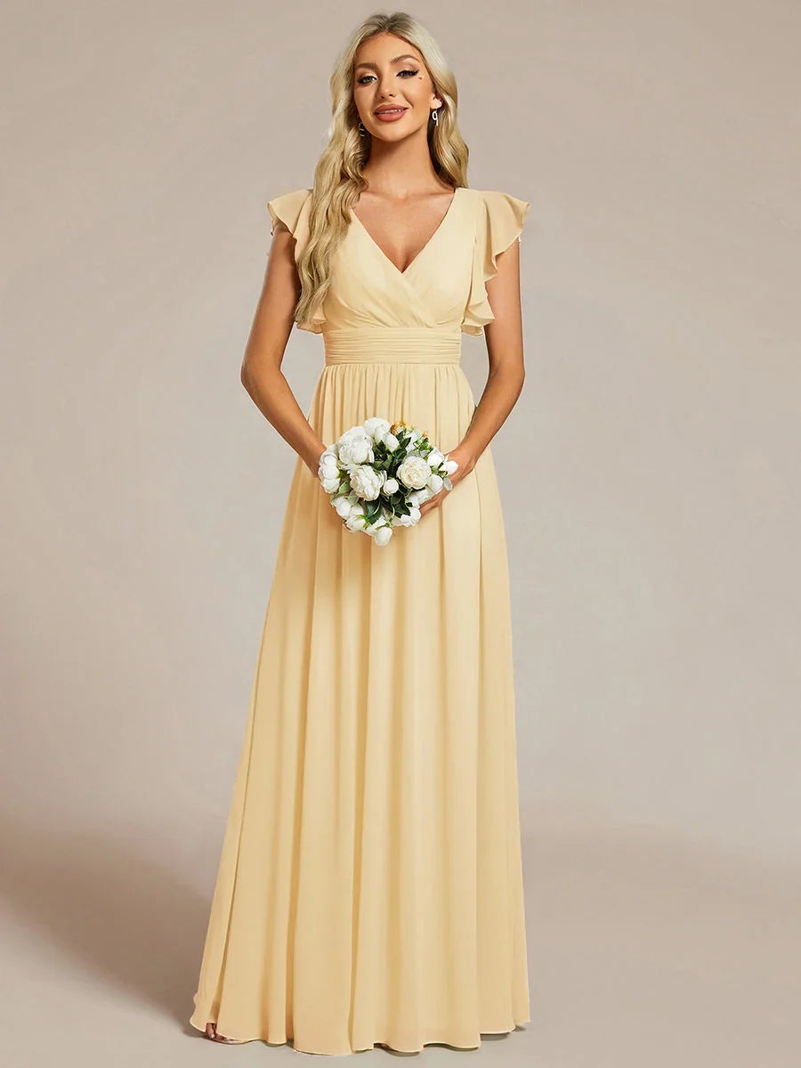 Robe Longue en Mousseline Dos Nu