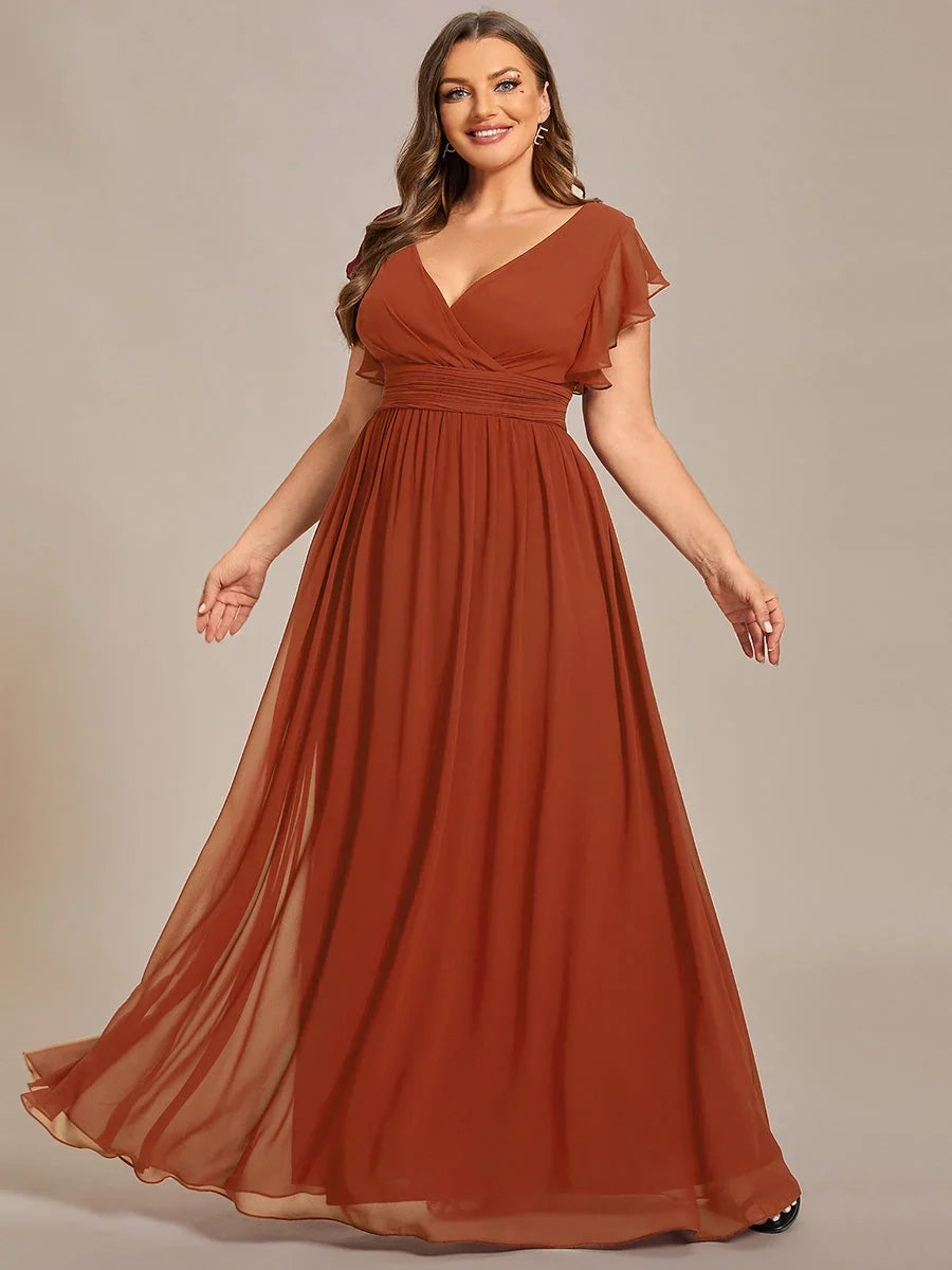 Robe Longue en Mousseline Dos Nu