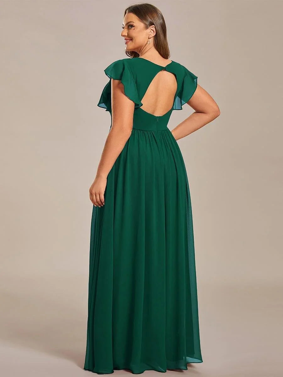 Robe Longue en Mousseline Dos Nu