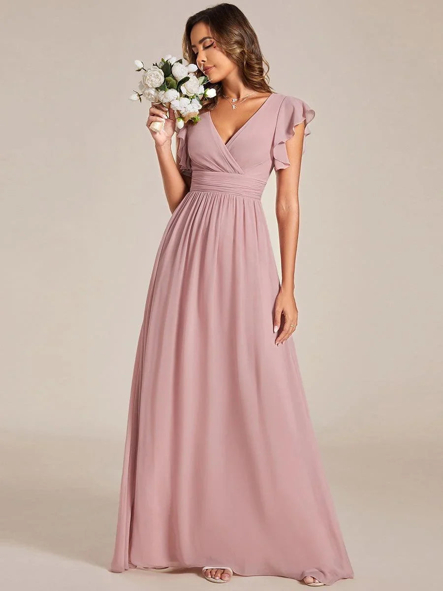 Robe Longue en Mousseline Dos Nu
