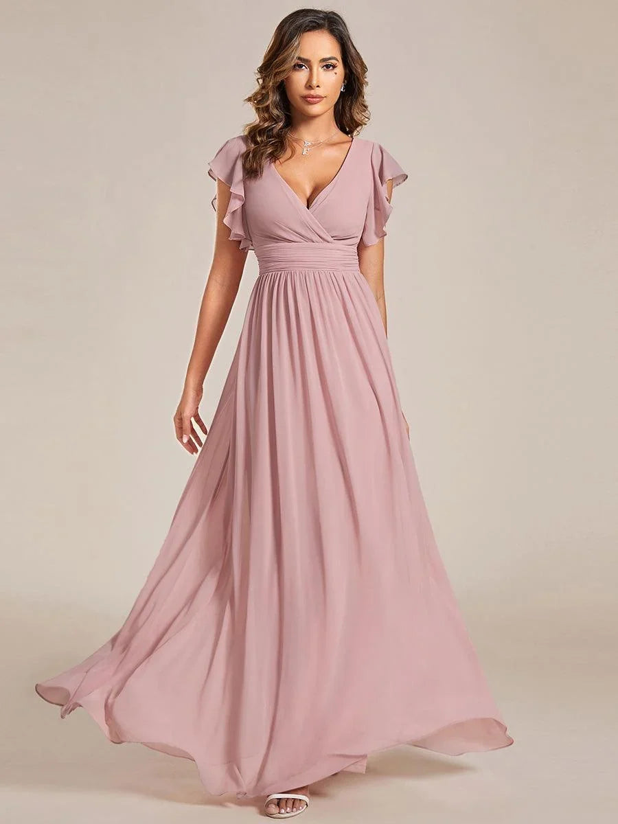 Robe Longue en Mousseline Dos Nu