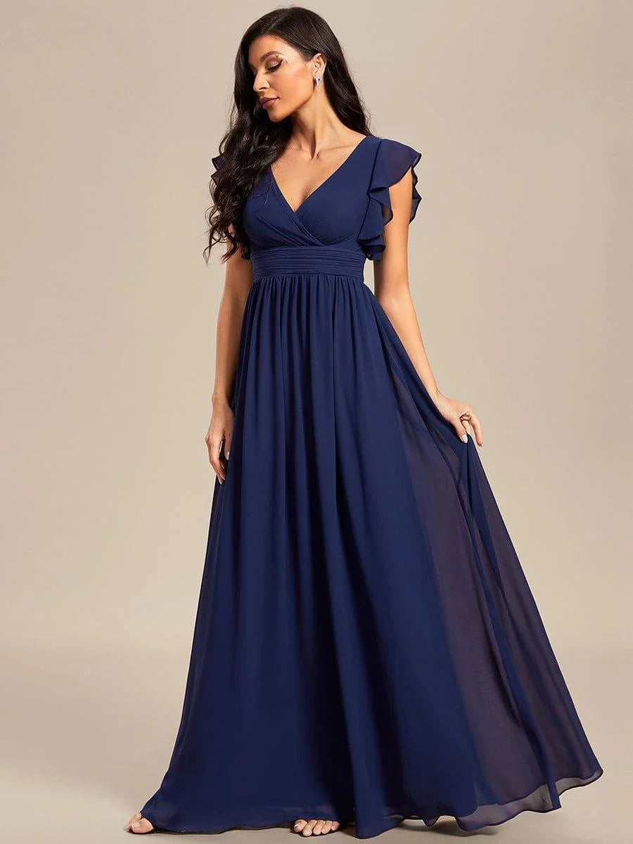 Robe Longue en Mousseline Dos Nu