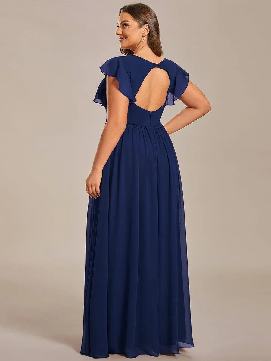 Robe Longue en Mousseline Dos Nu