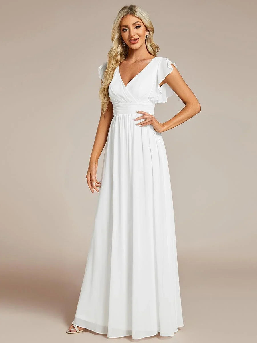 Robe Longue en Mousseline Dos Nu