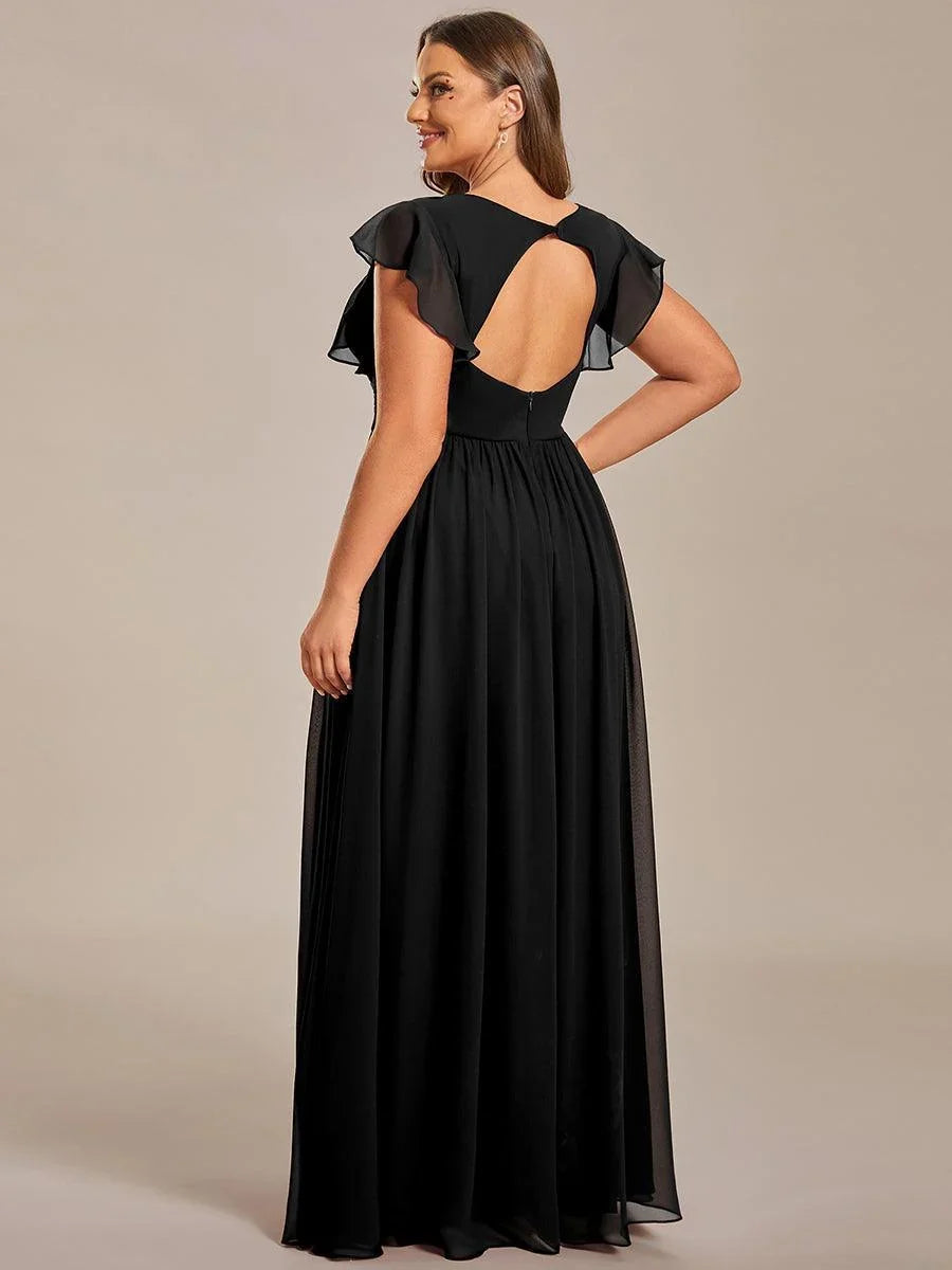 Robe Longue en Mousseline Dos Nu