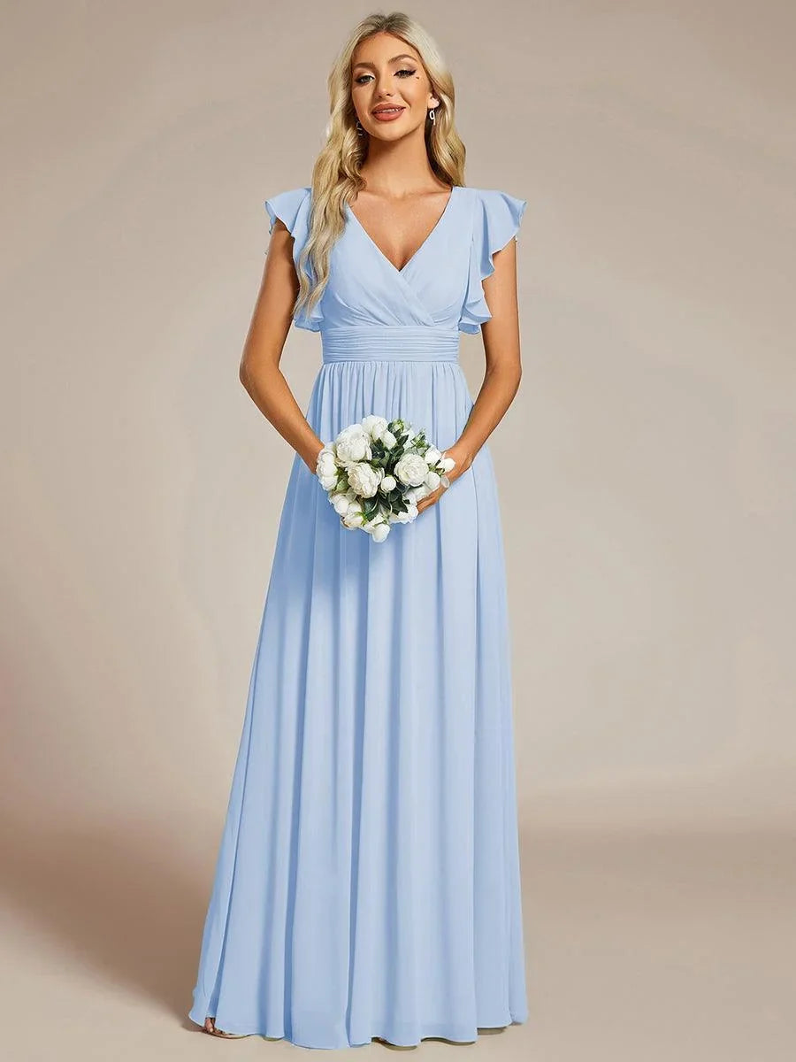 Robe Longue en Mousseline Dos Nu