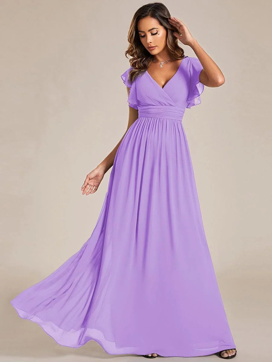 Robe Longue en Mousseline Dos Nu