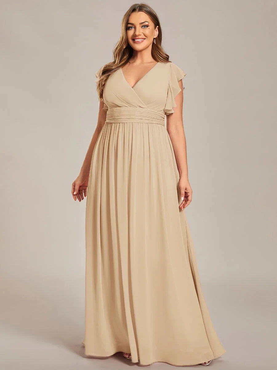 Robe Longue en Mousseline Dos Nu