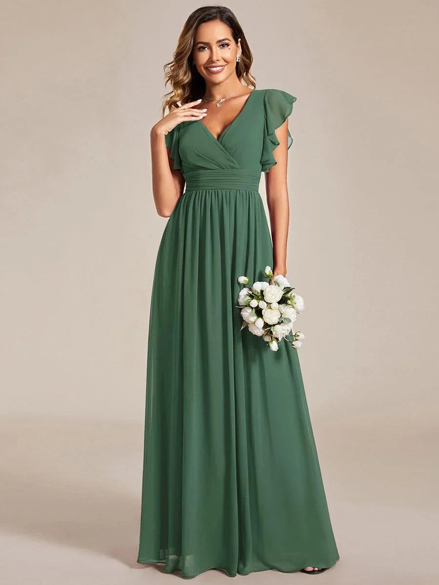 Robe Longue en Mousseline Dos Nu
