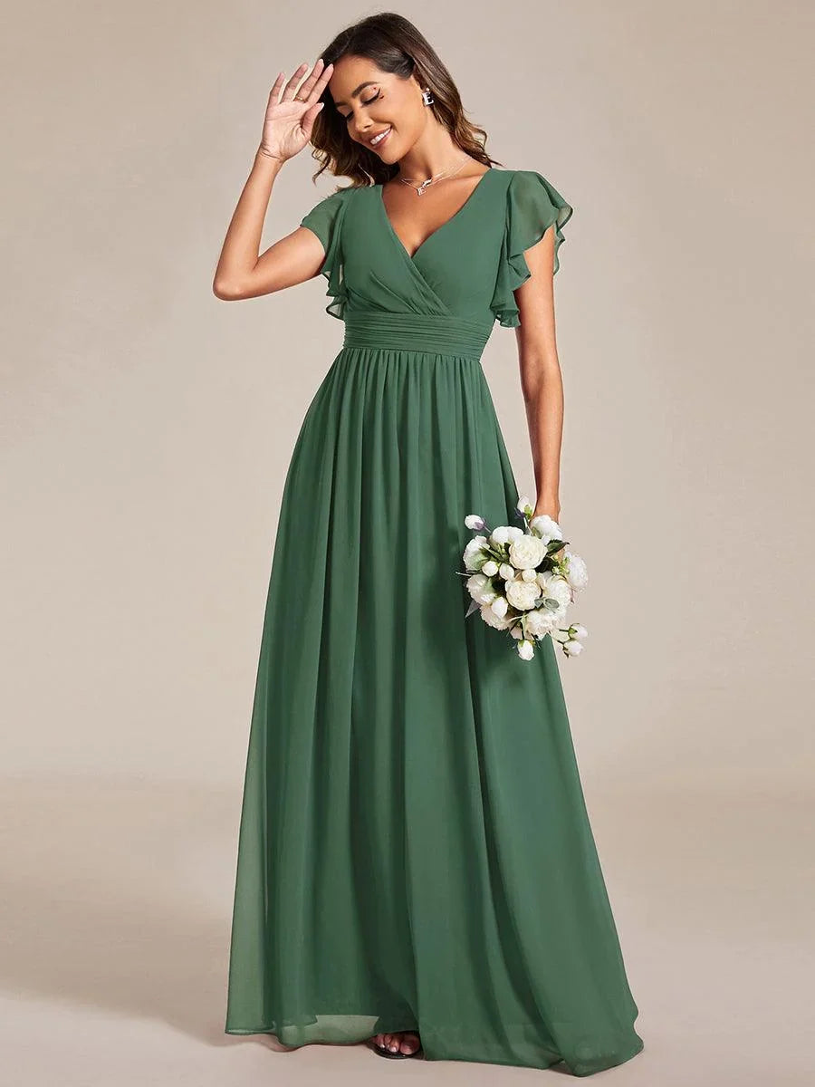 Robe Longue en Mousseline Dos Nu