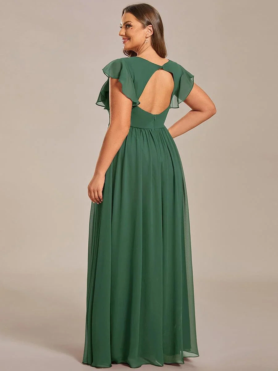 Robe Longue en Mousseline Dos Nu